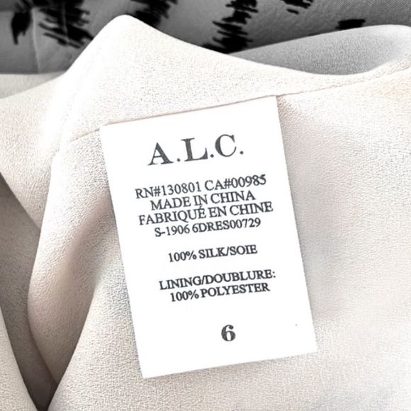 A.L.C. Eden Leopard Asymmetrical Silk Dress - Picture 7 of 12